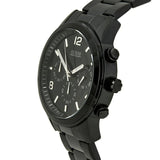 Buy Shop Guess Chronograph Black Dial Black Steel Strap Watch for Men - W15061G1 USA Online