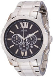 Buy Shop Guess Chronograph Black Dial Silver Steel Strap Watch for Men - W0193G2 USA Online
