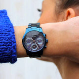 Buy Shop Guess Chronograph Multifunction Blue Dial Blue Steel Strap Watch For Women - W0330L6 USA Online