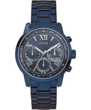 Buy Shop Guess Chronograph Multifunction Blue Dial Blue Steel Strap Watch For Women - W0330L6 USA Online