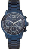 Buy Shop Guess Chronograph Multifunction Blue Dial Blue Steel Strap Watch For Women - W0330L6 USA Online