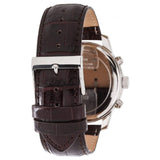 Buy Shop Guess Chronograph Quartz White Dial Brown Leather Strap Watch For Men - W0380G1 USA Online