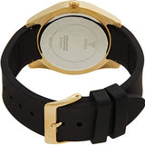 Buy Shop Guess Clarity Gold Dial Black Silicone Strap Watch for Women - GW0109L1 USA Online