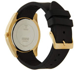 Buy Shop Guess Clarity Gold Dial Black Silicone Strap Watch for Women - GW0109L1 USA Online