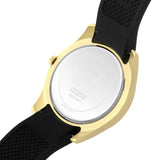Buy Shop Guess Clarity Gold Dial Black Silicone Strap Watch for Women - GW0109L1 USA Online