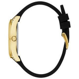 Buy Shop Guess Clarity Gold Dial Black Silicone Strap Watch for Women - GW0109L1 USA Online