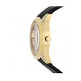 Buy Shop Guess Clarity Gold Dial Black Silicone Strap Watch for Women - GW0109L1 USA Online