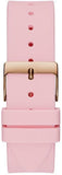 Buy Shop Guess Clarity Gold Dial Pink Silicone Strap Watch for Women - GW0109L2 USA Online