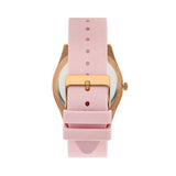 Buy Shop Guess Clarity Gold Dial Pink Silicone Strap Watch for Women - GW0109L2 USA Online