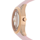 Buy Shop Guess Clarity Gold Dial Pink Silicone Strap Watch for Women - GW0109L2 USA Online