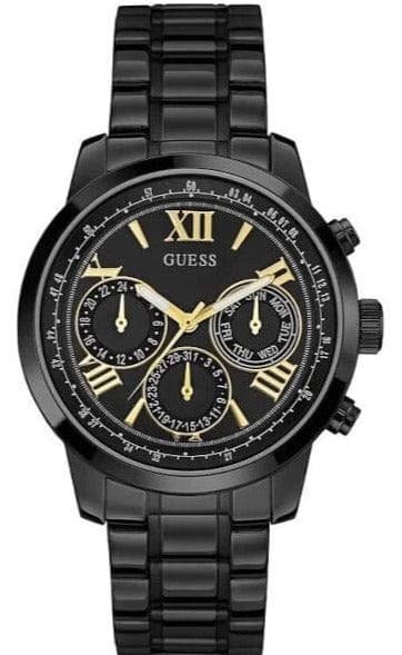 Buy Shop Guess Classic Multi-Function Black Dial Black Steel Strap Watch For Women - W0330L15 USA Online