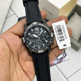 Buy Shop Guess Commander Black Dial Black Rubber Strap Watch for Men - GW0211G3 USA Online