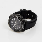 Buy Shop Guess Commander Black Dial Black Rubber Strap Watch for Men - GW0211G3 USA Online