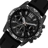 Buy Shop Guess Commander Black Dial Black Rubber Strap Watch for Men - GW0211G3 USA Online
