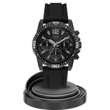 Buy Shop Guess Commander Black Dial Black Rubber Strap Watch for Men - GW0211G3 USA Online