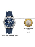 Buy Shop Guess Commander Blue Dial Blue Rubber Strap Watch for Men - GW0211G1 USA Online