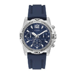 Buy Shop Guess Commander Blue Dial Blue Rubber Strap Watch for Men - GW0211G1 USA Online