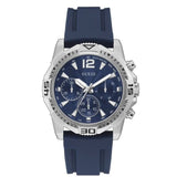 Buy Shop Guess Commander Blue Dial Blue Rubber Strap Watch for Men - GW0211G1 USA Online