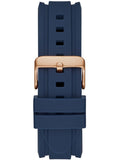 Buy Shop Guess Commander Blue Dial Blue Rubber Strap Watch for Men - GW0211G4 USA Online