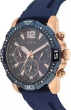 Buy Shop Guess Commander Blue Dial Blue Rubber Strap Watch for Men - GW0211G4 USA Online