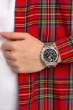 Buy Shop Guess Commander Chronograph Black Dial Silver Steel Strap Watch for Men - GW0056G1 USA Online