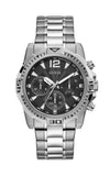 Buy Shop Guess Commander Chronograph Black Dial Silver Steel Strap Watch for Men - GW0056G1 USA Online