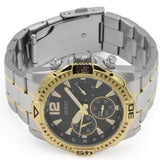 Buy Shop Guess Commander Chronograph Black Dial Two Tone Steel Strap Watch for Men - GW0056G4 USA Online