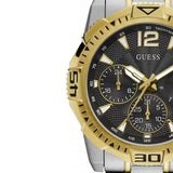 Buy Shop Guess Commander Chronograph Black Dial Two Tone Steel Strap Watch for Men - GW0056G4 USA Online