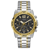 Buy Shop Guess Commander Chronograph Black Dial Two Tone Steel Strap Watch for Men - GW0056G4 USA Online
