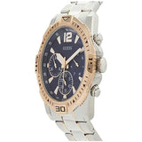 Buy Shop Guess Commander Chronograph Blue Dial Two Tone Steel Strap Watch for Men - GW0056G5 USA Online