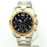 Buy Shop Guess Commander Chronograph Blue Dial Two Tone Steel Strap Watch for Men - GW0056G5 USA Online