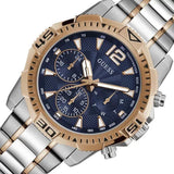 Buy Shop Guess Commander Chronograph Blue Dial Two Tone Steel Strap Watch for Men - GW0056G5 USA Online