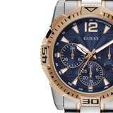 Buy Shop Guess Commander Chronograph Blue Dial Two Tone Steel Strap Watch for Men - GW0056G5 USA Online