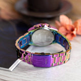Buy Shop Guess Confetti Chronograph Crystals Multicolor Dial Purple Steel Strap Watch For Women - GW0483L5 USA Online