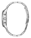 Buy Shop Guess Confetti Diamonds Blue Dial Silver Steel Strap Watch for Women - W0774L6 USA Online