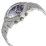 Buy Shop Guess Confetti Diamonds Blue Dial Silver Steel Strap Watch for Women - W0774L6 USA Online
