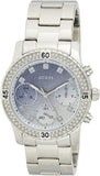 Buy Shop Guess Confetti Diamonds Blue Dial Silver Steel Strap Watch for Women - W0774L6 USA Online
