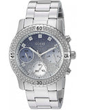 Buy Shop Guess Confetti Diamonds Blue Dial Silver Steel Strap Watch for Women - W0774L6 USA Online