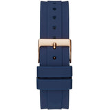 Buy Shop Guess Confetti Diamonds Gold Dial Blue Rubber Strap Watch For Women - W1098L6 USA Online