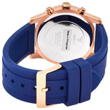 Buy Shop Guess Confetti Diamonds Gold Dial Blue Rubber Strap Watch For Women - W1098L6 USA Online
