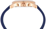 Buy Shop Guess Confetti Diamonds Gold Dial Blue Rubber Strap Watch For Women - W1098L6 USA Online