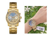 Buy Shop Guess Confetti Diamonds Gold Dial Gold Steel Strap Watch for Women - W0774L2 USA Online