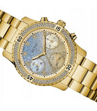 Buy Shop Guess Confetti Diamonds Gold Dial Gold Steel Strap Watch for Women - W0774L2 USA Online