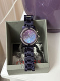 Buy Shop Guess Confetti Diamonds Purple Dial Purple Steel Strap Watch for Women - W0774L4 USA Online