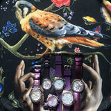 Buy Shop Guess Confetti Diamonds Purple Dial Purple Steel Strap Watch for Women - W0774L4 USA Online