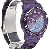 Buy Shop Guess Confetti Diamonds Purple Dial Purple Steel Strap Watch for Women - W0774L4 USA Online