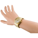 Buy Shop Guess Confetti Diamonds Silver Dial Gold Steel Strap Watch for Women - W0774L5 USA Online