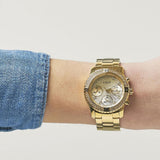 Buy Shop Guess Confetti Diamonds Silver Dial Gold Steel Strap Watch for Women - W0774L5 USA Online