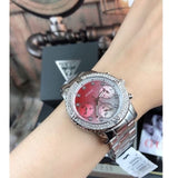 Buy Shop Guess Confetti Diamonds Silver Dial Silver Steel Strap Watch for Women - W0774L7 USA Online
