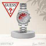 Buy Shop Guess Confetti Diamonds Silver Dial Silver Steel Strap Watch for Women - W0774L7 USA Online